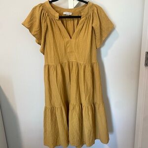 Calvin Klein Flutter Sleeve Dress